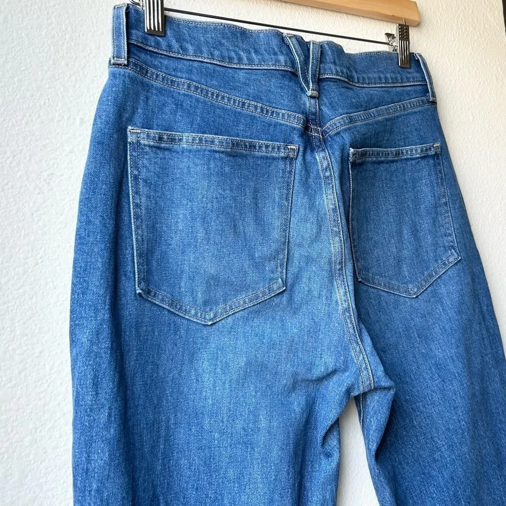 Veronica Beard Blue Alenah Slim Straight Jean in Midmorning Sun Sz 27